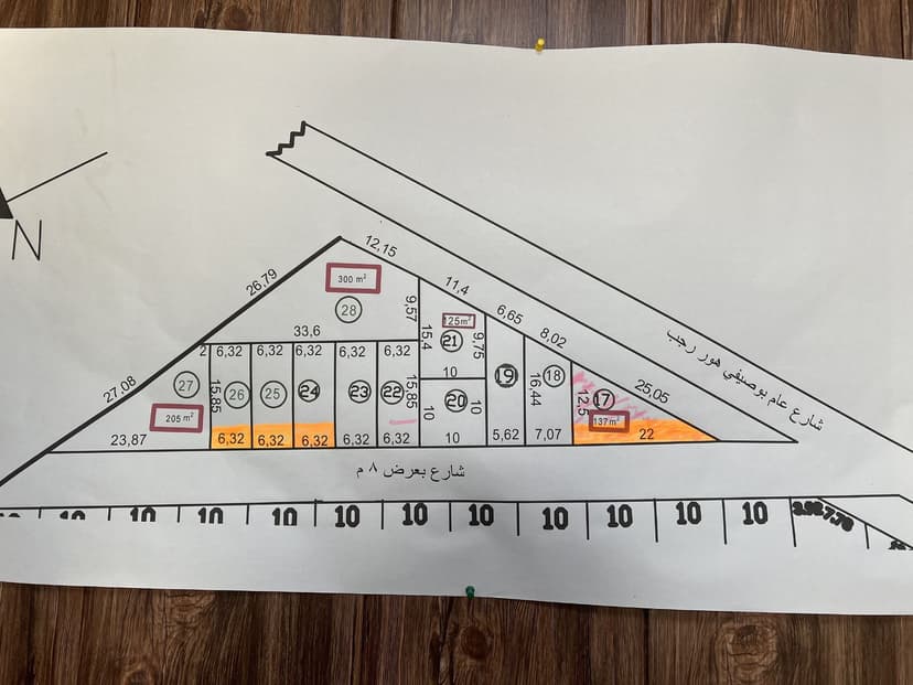 قطعه ارض في منطقه الدوره هور رجب في المنتجع 